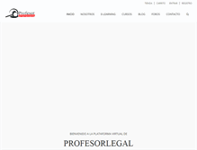 Tablet Screenshot of profesorlegal.com